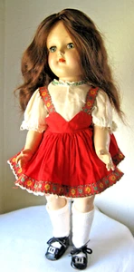 Vintage IDEAL "TONI" Doll, Henna Sewed Hair, Sleep Eyes, 14.5" P-91 w Stand, VG - Picture 1 of 10