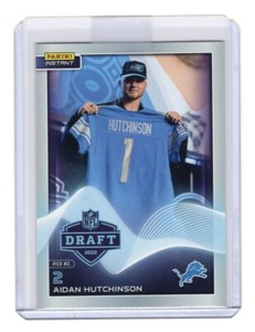 Aidan Hutchinson 2022 Panini Instant NFL Draft RC Detroit Lions Pick No. 2