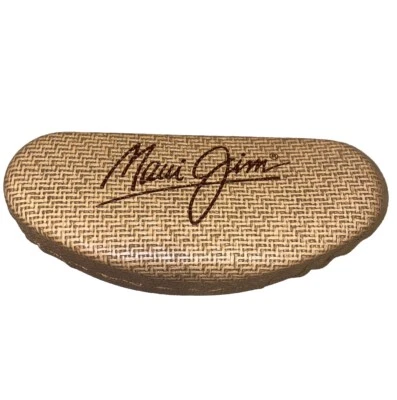 Gafas de sol Maui Jim tejidas de bambú sintético carcasa rígida estuche solo Foto 1 de 4