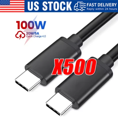 USB-C to USB C Type-C Fast Charging Data SYNC Charger Cable Cord 3/6/10FT lot - Image 1 of 4