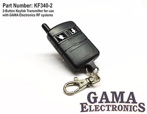 Llavero de 2 botones R.F. Transmisor para sistemas de control remoto GAMA Electronics - Imagen 1 de 3