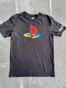 Playstation T-Shirt Men’s Large Official Licensed Logo Black Short Sleeve - Picture 1 of 5