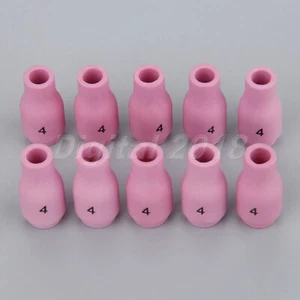 10X Boquilla 13N08 #4 1/4" Tazas de Cerámica para PTA SR DB WP 9 20 25 TIG Antorcha de Soldadura - Imagen 1 de 10