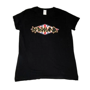 SELTENES PYROMANIA DEF LEPPARD T-SHIRT GR. L SCHWARZ UNION JACK LOGO FLÜGELÄRMEL DAMEN - Bild 1 von 5