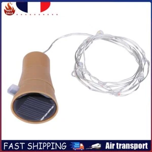 # Guirlande lumineuse à énergie solaire étanche 1 m 10 LED avec bouchon de boute - Imagen 1 de 8
