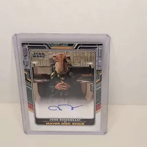 2022 Topps Star Wars The Book of Boba Fett Autographs #A-JR John Rosengrant Auto - Picture 1 of 2
