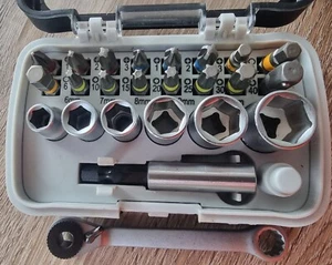 Steckschlüssel-Bit-Einsatz, 23teilig, RED ROOSTER; NEU; mit Gürtelclip - Bild 1 von 8