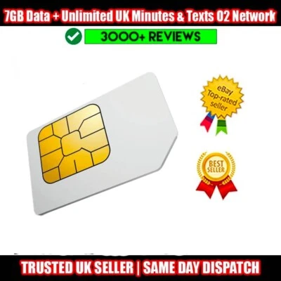 O2 Bundle Pay As You Go SIM 8GB Dati + Chiamate e SMS illimitati - NO CONTRATTO - Immagine 1 di 4