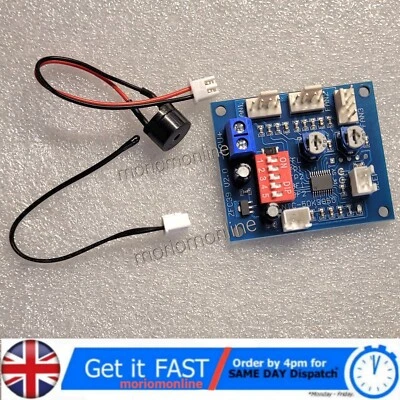 12V PWM PC CPU Fan Temperature Control Speed Controller Module High-Temp Alarm