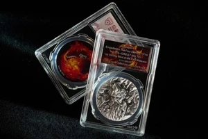 1oz Silver Coin Empedocles Fire Elements (Graded MS70) - Picture 1 of 3
