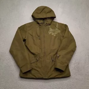 Oakley Women's Large Ski Snowboard Jacket Parka Olive Green Coat Sherpa Lined - Picture 1 of 11