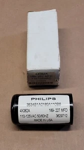 NOS Philips 4X062A Capacitor 189-227 MFD 110-125VAC D5 - Picture 1 of 3