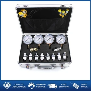 Hydraulic Pressure Test Kit 10/25/40/60Mpa Gauges 10 Connectors For CAT Komatsu - Picture 1 of 8