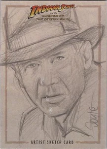 Indiana Jones Kingdom Crystal Skull - Kevin Doyle "Indiana Jones" Sketch Card - Picture 1 of 1