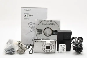 [NMint] OLYMPUS μ mju 1060 10MP Compact Digital Camera 7x Zoom Silver fromJapan - Picture 1 of 12
