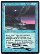 Mana Vortex Douglas Shuler SIGNED 1994 The Dark Reserved List MTG LP Actual Pics