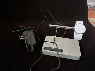 Belkin Charge Dock for Apple Watch & iPhone Silver F8J183 Works - Image 1 of 3