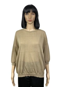 Brunello Cucinelli Knit Linen-Cotton Sweater size S - Picture 1 of 12