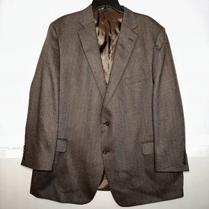 Hart Schaffner Marx Mens Sport Coat Rust Brown Herringbone 47P Modern Fit - Picture 1 of 8
