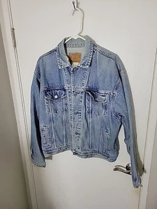 Chaqueta DE COLECCIÓN GAP Mujer Talla Grande Azul Denim Jean Abotonada Camionero Abrigo - Imagen 1 de 6