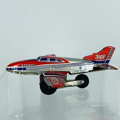 CESSNA 310F TK TOYS Juguete Litográfico de Fricción 4" Avión Japón N6350A De Colección Foto 1 de 4