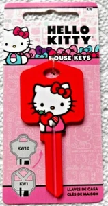1 Sanrio HELLO KITTY Red House Key Blank KW - Picture 1 of 1