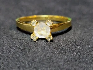 Natural Moonstone Ring 925 Sterling Silver Ring Size 7 0215 - Picture 1 of 8