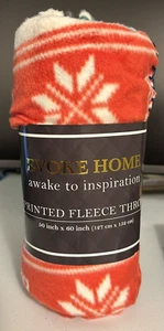 Evoke Home Fleece Throw Blanket New 50" x 60" NEW - Picture 1 of 5