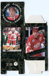 1998-99 Pacific Aurora Cubes STEVE YZERMAN #10 Flat Proof Red WIngs Rare SP Cube