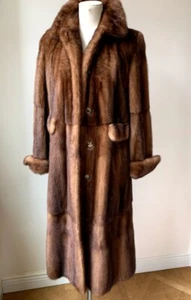 J. Mendel Full Length  Classic Mink Coat Lovely WHISKY Colour VTG - Picture 1 of 12