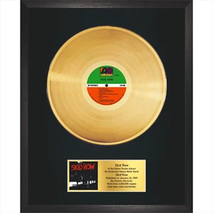 Skid Row – Skid Row / LP Gold 12"/ Souvenir in black fram /Rock Memorabilia - Picture 1 of 7