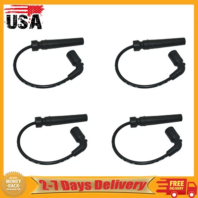 4x cables de bujía para Chevrolet Aveo Aveo5 2004-2008 Pontiac Wave Daewoo Lanos Foto 1 de 4