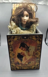 1989 Enesco GONE WITH THE WIND SCARLETT O'HARA Aufziehmusikbuchse in Box Sammler - Bild 1 von 9