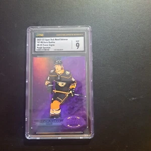 2021 Skybox Metal Universe Retro Purple Spectrum 2/199 Trevor Zegras CGS 9 - Bild 1 von 2