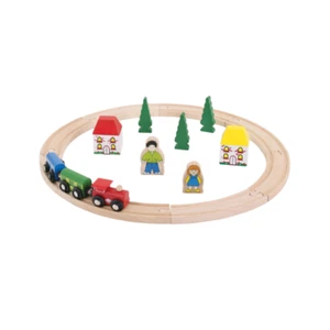 Juego de plantillas grandes de 20 piezas Mi primer tren de madera - Imagen 1 de 1