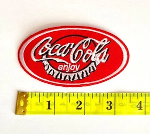 Embroidered Patch - Coca-Cola - Coke - NEW - Iron-on/Sew-on - Picture 1 of 2