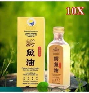 10x Krokodilöl 100% Golden Mountain Thai Natur Original Qualitätsprodukt - Bild 1 von 10