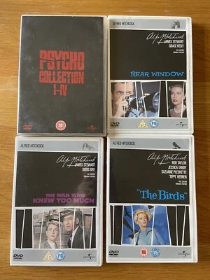4X Alfred Hitchcock Movies dvds + Psycho Collection I-V - Image 1 of 3