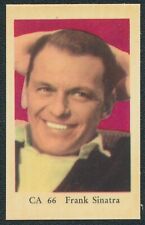 1962 FRANK SINATRA TV & MUSIC STARS DUTCH GUM CARD CA 66 EX/MT