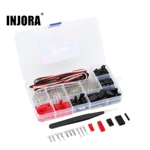 INJORA Serve Stecker Männlich Weiblich Anschluss Crimpen Stift Kabel für JST JR - Picture 1 of 9