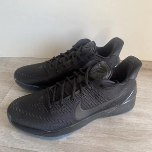 Nike Kobe AD Black Mamba Triple Black Shoes Sneakers 852425-064 Men's Size 10 - Picture 1 of 15