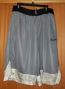 Nike Men's Dri-FIT Layup 2 Basketball Shorts DH9720-065 Gray/White Size L New - Picture 1 of 4