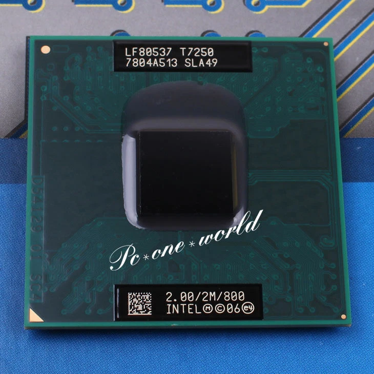 100% OK SLA49 For Intel Core 2 Duo T7250 2 GHz Dual-Core Laptop Processor CPU - Image 1 of 1