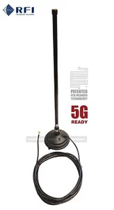 RFI CD8294 3G / 4G / 5G LTE 5DBi ANTENNA (698-3800 MHz), 5M, SMA(M), MAG BASE - Picture 1 of 2