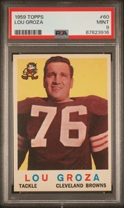 1959 TOPPS #60 LOU GROZA PSA 9 - Picture 1 of 2