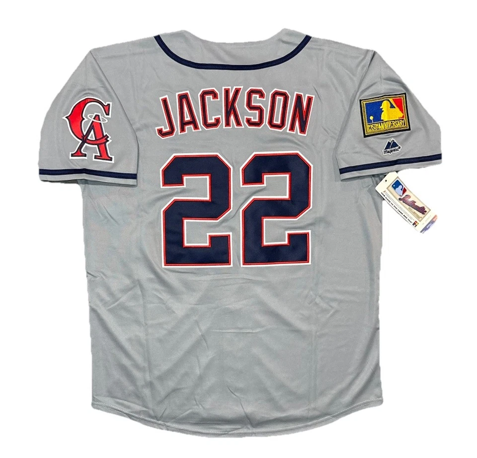 Bo Jackson 1994 California Angels Grey Road Jersey w/ 125th Patch Men’s Large - Image 1 of 4