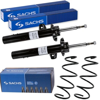 2x SACHS Amortisseur + Ressort Avant Convient pour BMW 1er E81 E87 E88 - Photo 1/4