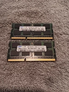 4GB 2x 2GB SMASUNG DDR3 RAM PC3-8500S 1066MHz non-ECC Memory - Picture 1 of 3