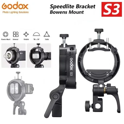 Soporte flash Godox S3 Bowens Speedlite soporte para V100 V1Pro AD100 AD200 AD300 Foto 1 de 4