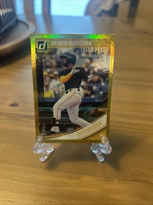 2018 Panini Donruss - Andrew McCutchen #159 Press Proof Gold  /99 - Image 1 of 2